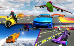 Rocket Car Racing Stunts Tangkapan skrin 1