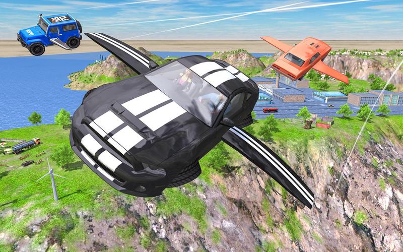 Flying Car Extreme Simulator Captura de pantalla 3