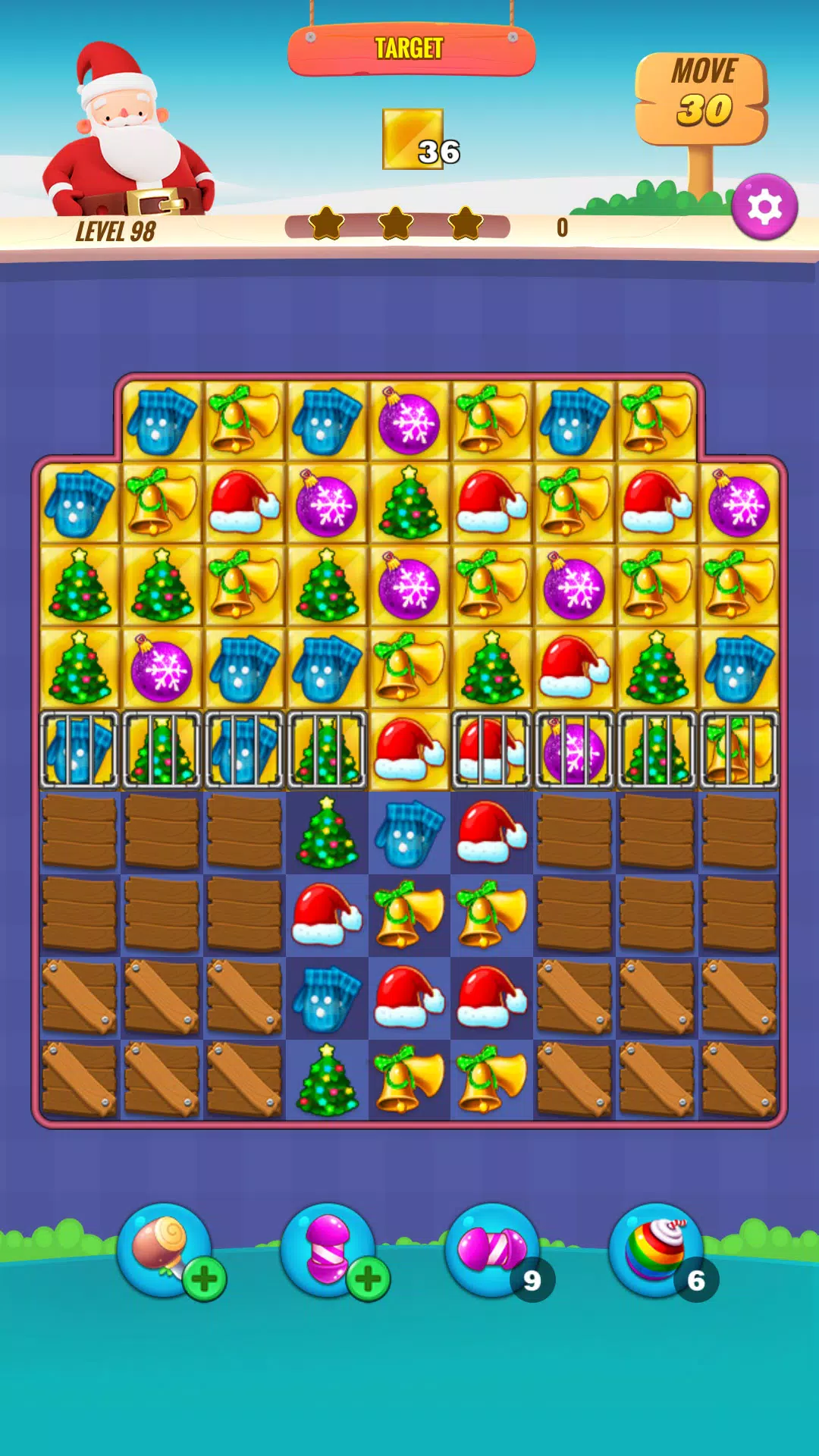 Christmas NewYear Match Game Скриншот 3