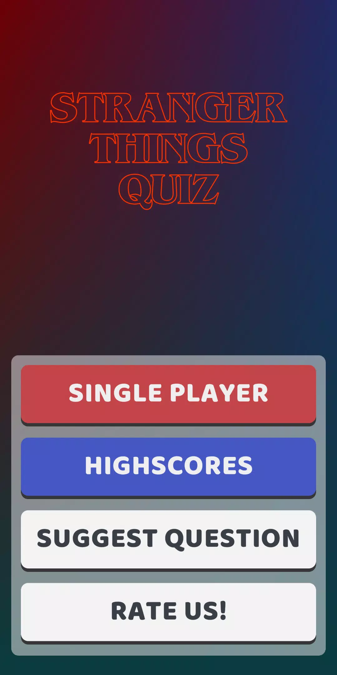 Stranger Things Quiz 스크린샷 1