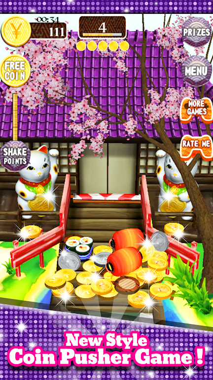 Coin Japan Pusher Fever Mania 스크린샷 1
