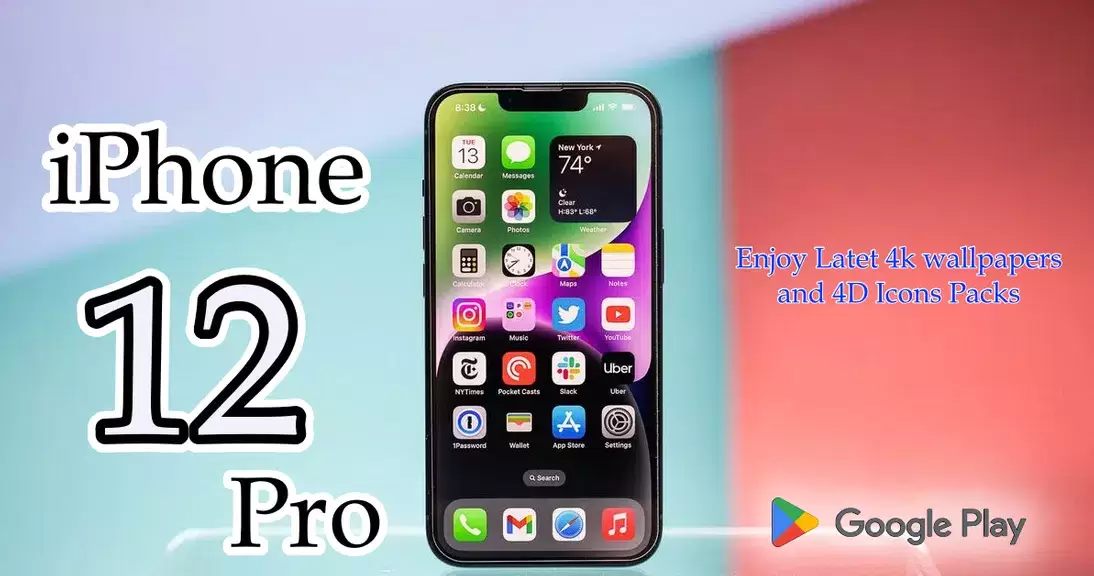 iPhone 12 Pro Launcher Themes Captura de pantalla 3