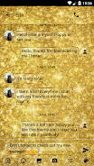 SMS Messages GlitterGold Glass Screenshot 2