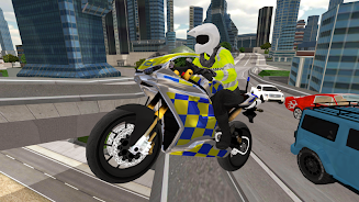 Police Motorbike Simulator 3D Zrzut ekranu 1