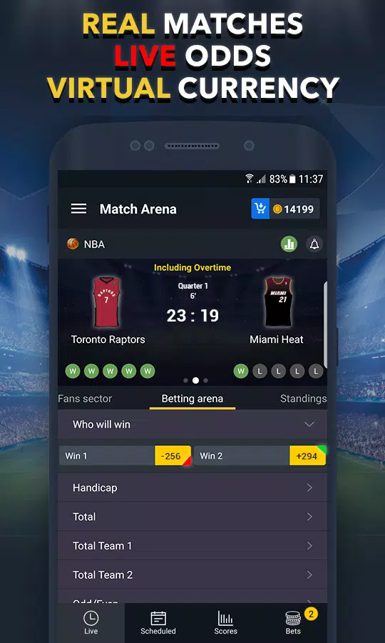 Sports Betting Game - BET UP Screenshot 1