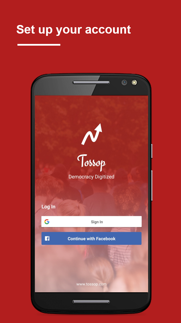 Tossop – Opinion Sharing & Learning App Screenshot 1