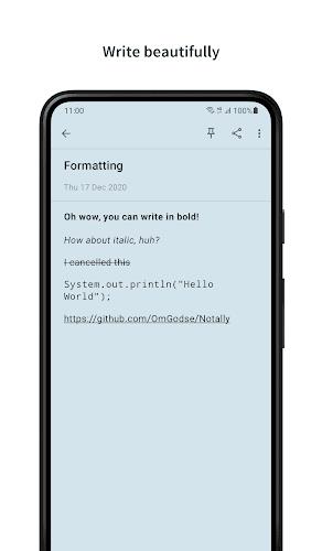 Notally - Minimalist Notes Скриншот 3