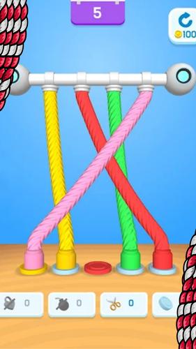 Twisted Tangle Knot 3D Game Ảnh chụp màn hình 1