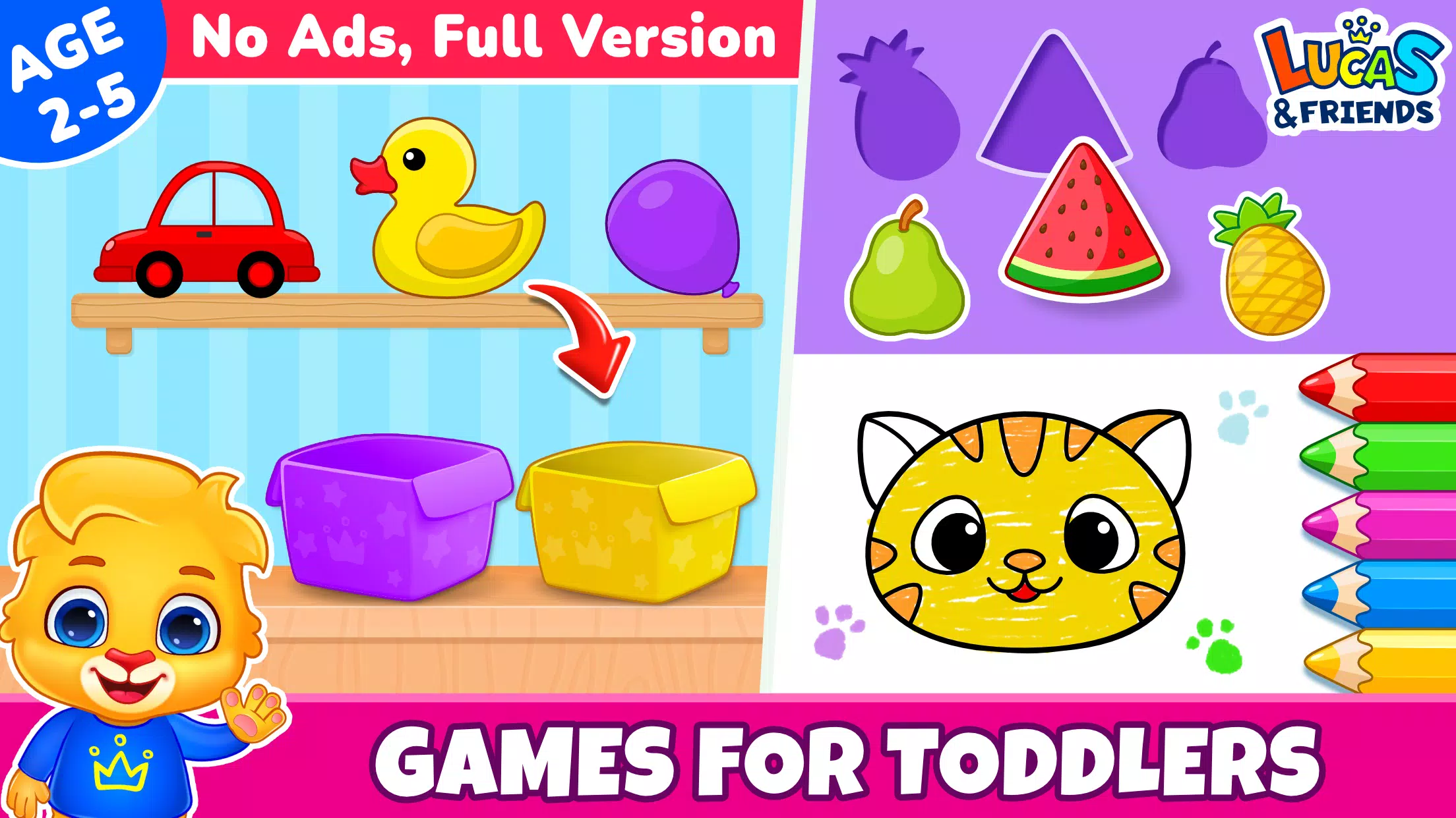 Kids Toddler & Preschool Games Ekran Görüntüsü 1