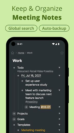 Workflowy |Note, List, Outline 스크린샷 1