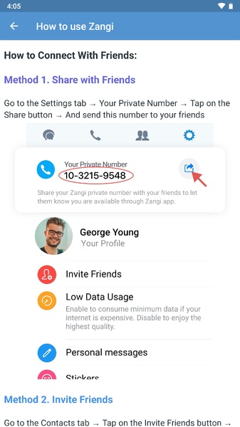 Zangi Private Messenger Screenshot 2