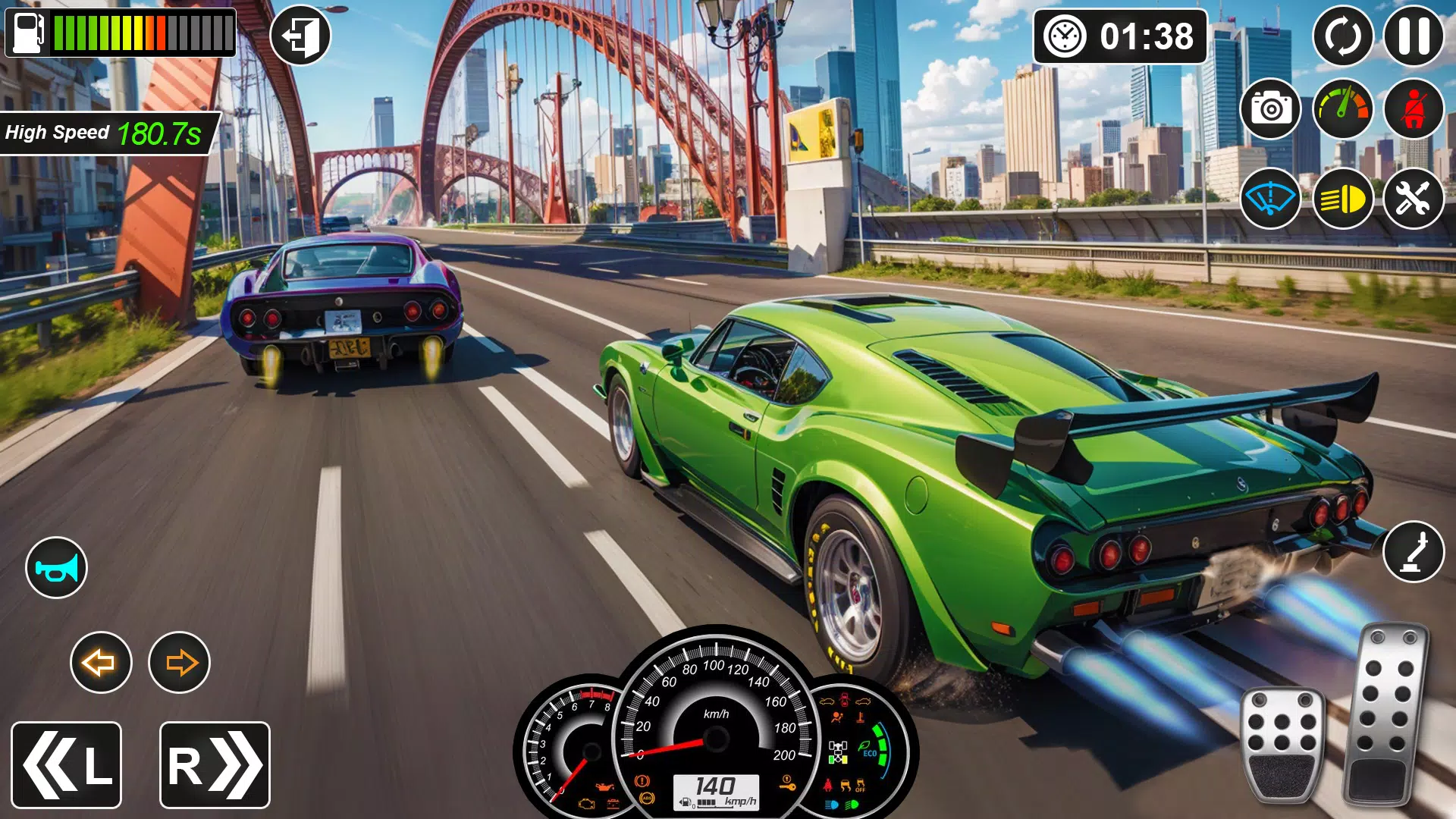 High Speed - Car Racing Game Captura de pantalla 1