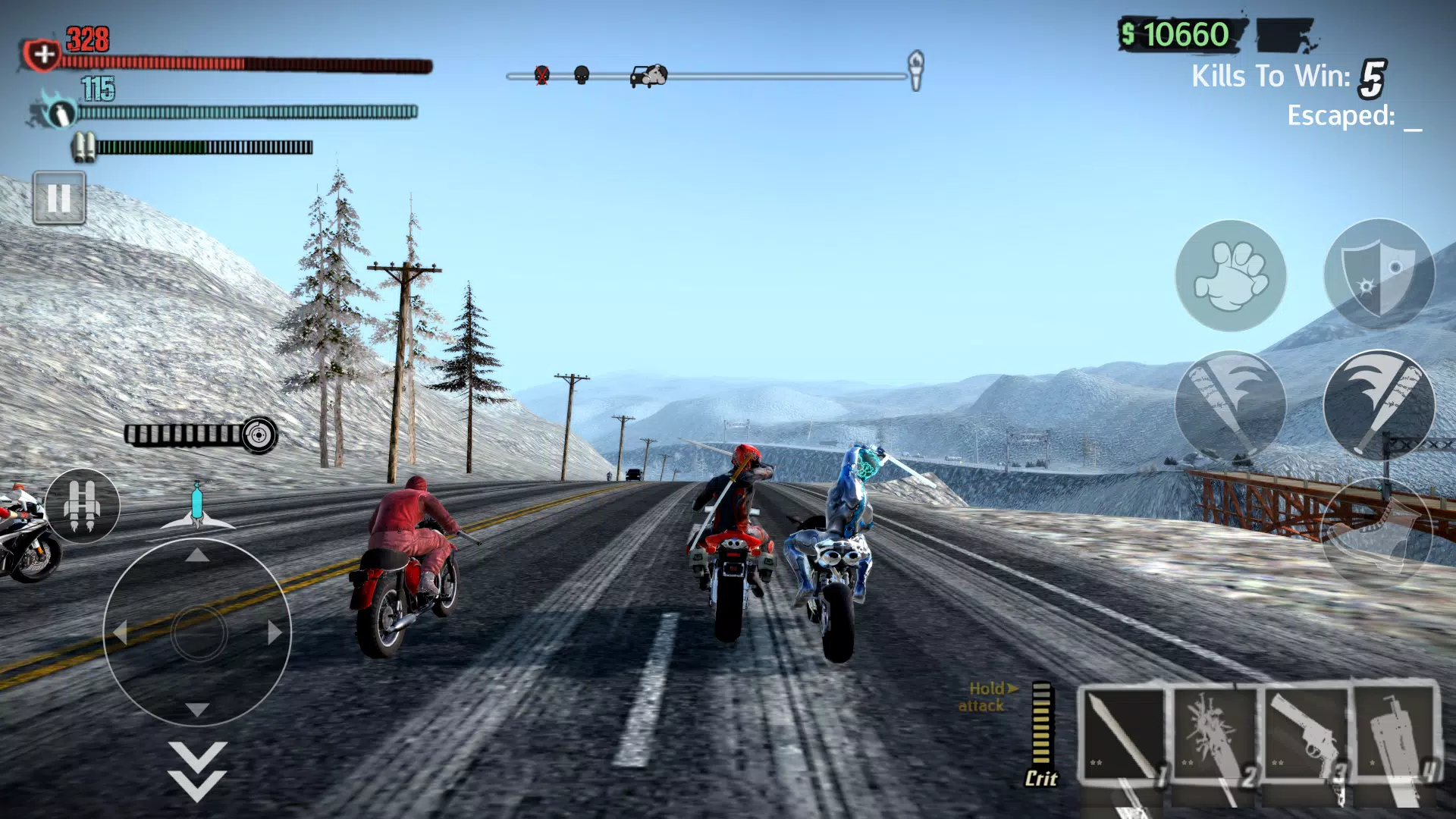 Road Redemption Mobile Ảnh chụp màn hình 1