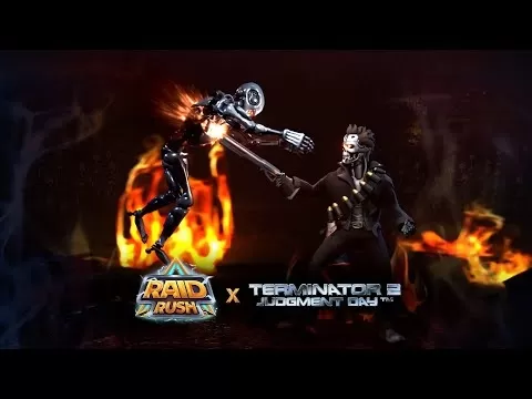 Terminator 2: Judgment Day Raid Rush crossover artwork
