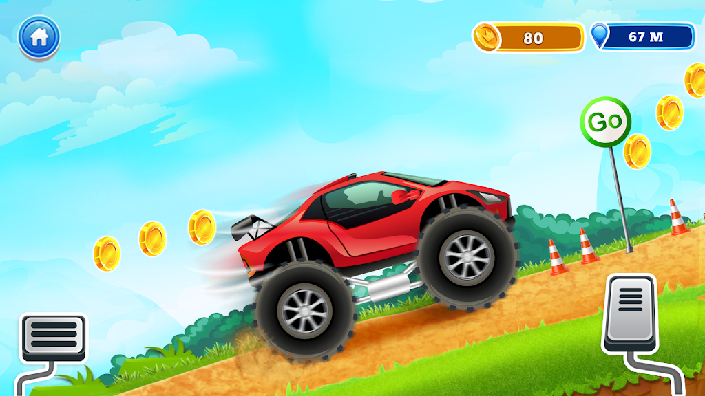 Uphill Races Car Game For Boys Captura de pantalla 2