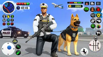 US Police Dog Games : Airport Crime Police Games স্ক্রিনশট 1