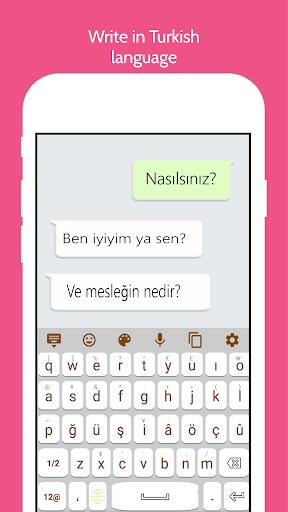 Turkish Language Keyboard Скриншот 1