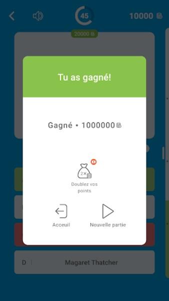 Millions Quiz - Français Captura de tela 2