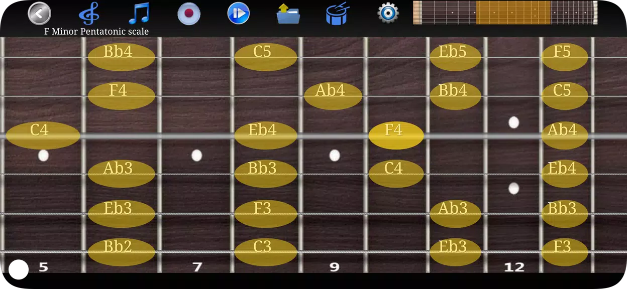 gammes et accords guitare Capture d'écran 2