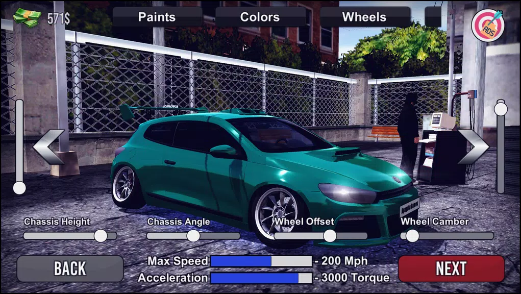 Megane Drift Simulator स्क्रीनशॉट 2