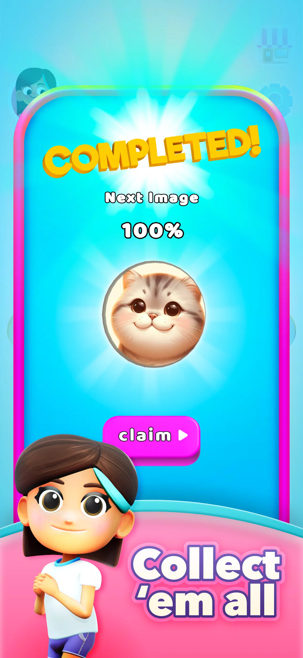Mia's Slices: Art Puzzle Game Capture d'écran 3