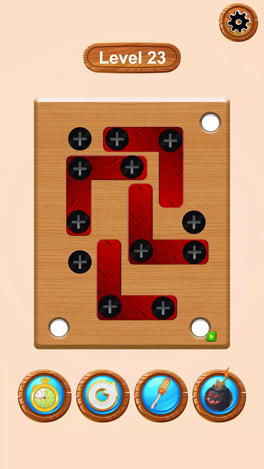 Wood Nuts & Bolts Screw Puzzle 스크린샷 4