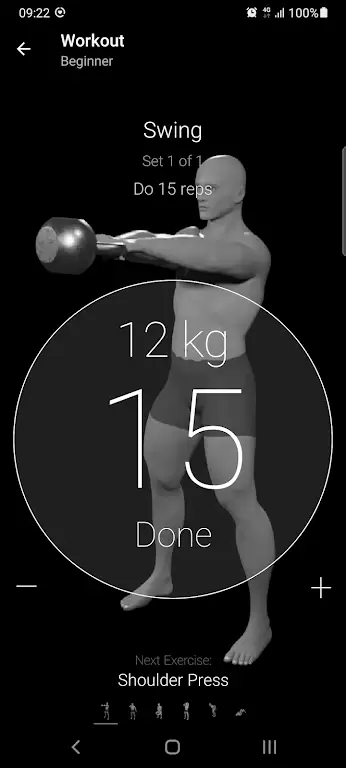 Kettlebell Home Workout Ekran Görüntüsü 4