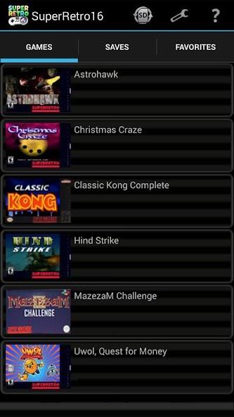 SuperRetro16 (SNES Emulator) Mod應用截圖第2張