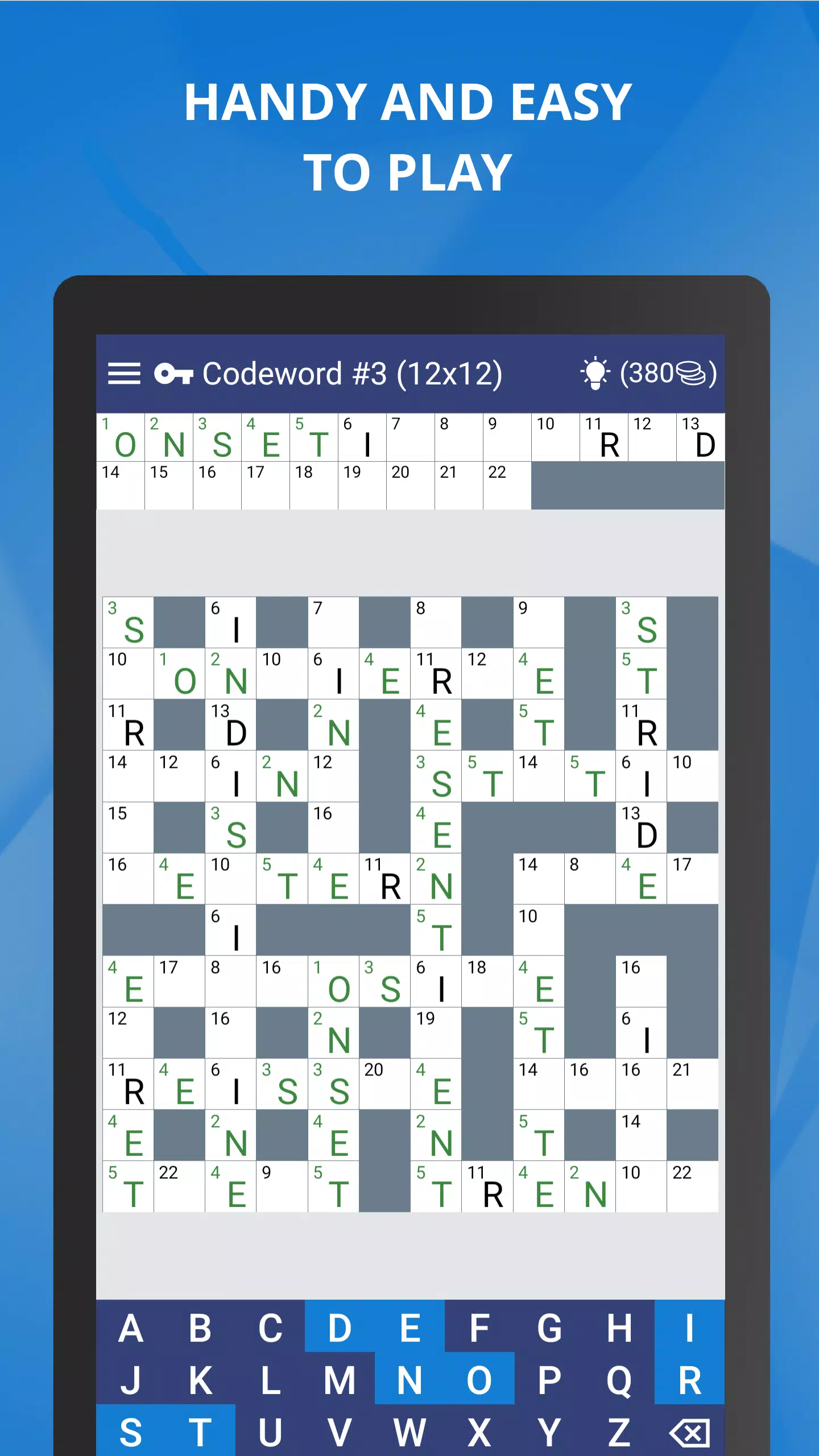 Keywords — Codeword Puzzle Capture d'écran 1