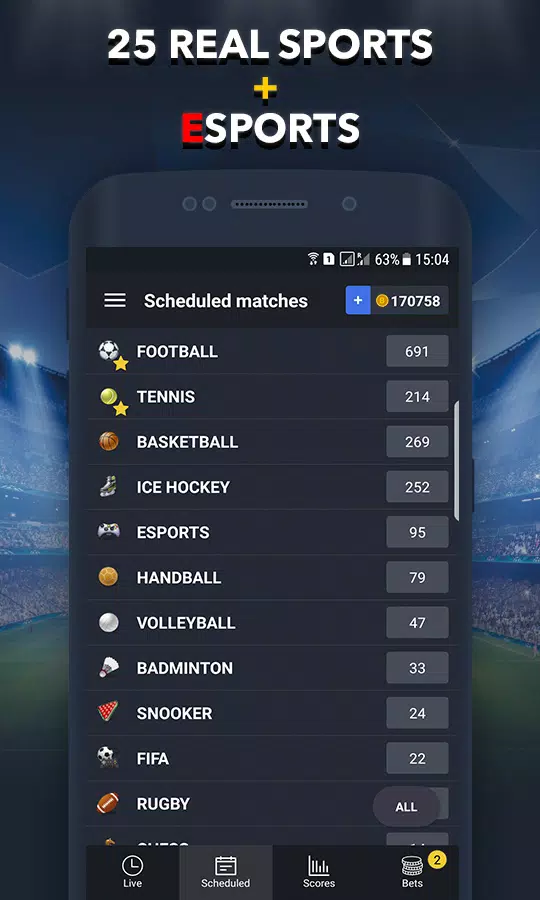 Sports Betting Game - BET UP Screenshot 3