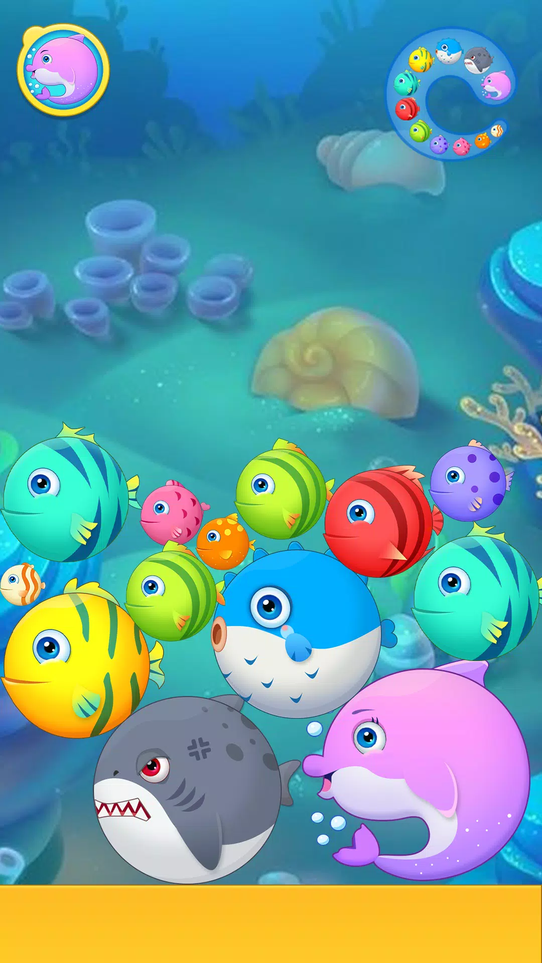 Sea Animals - Merge Game ဖန်သားပြင်ဓာတ်ပုံ 1