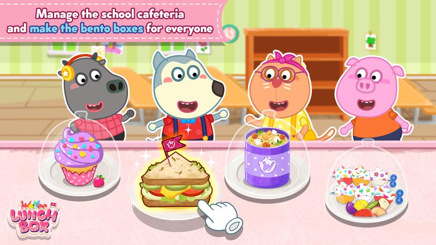 Wolfoo's School Lunch Box Screenshot 1