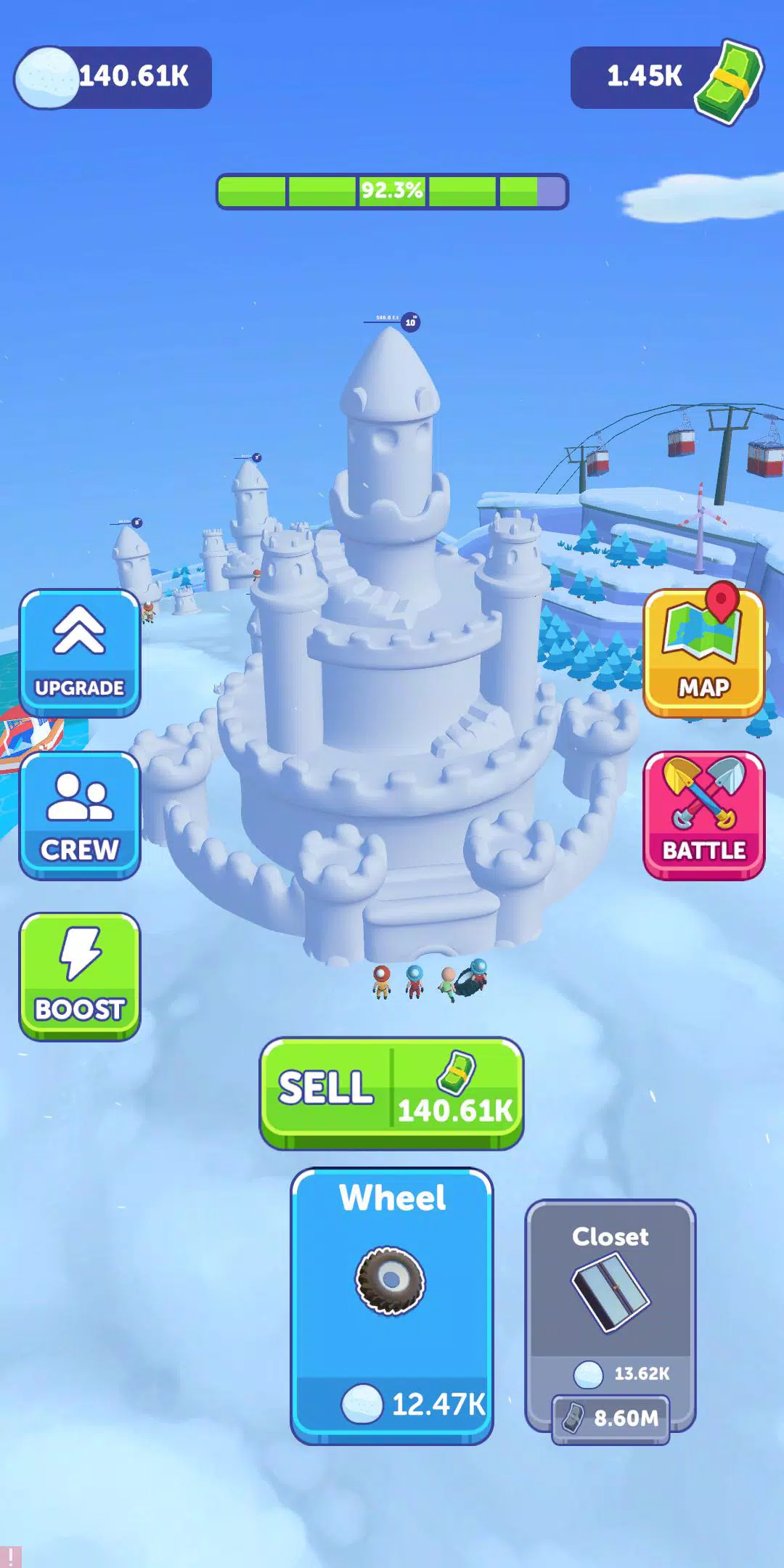 Snow Castle: Idle Clicker應用截圖第2張