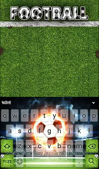 Football Keyboard & Wallpaper Tangkapan skrin 2