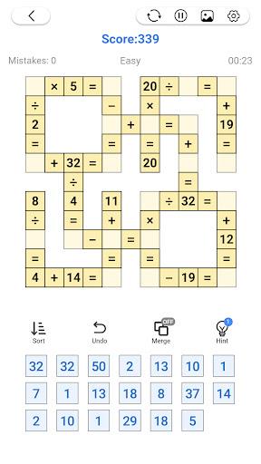 Math Number: Cross Math Puzzle Tangkapan skrin 1