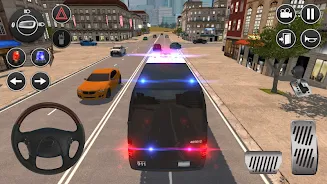 American Police Van Driving Скриншот 1