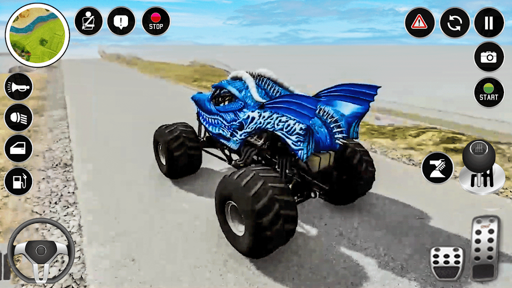 Real Monster Truck Game 3D スクリーンショット 2