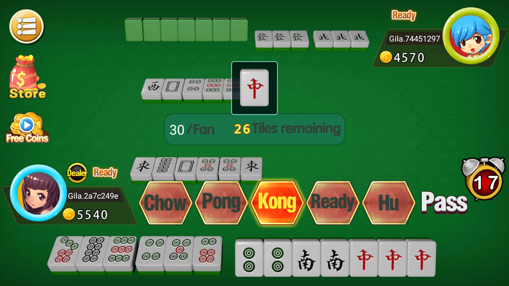 Mahjong 2P: competition Screenshot 1