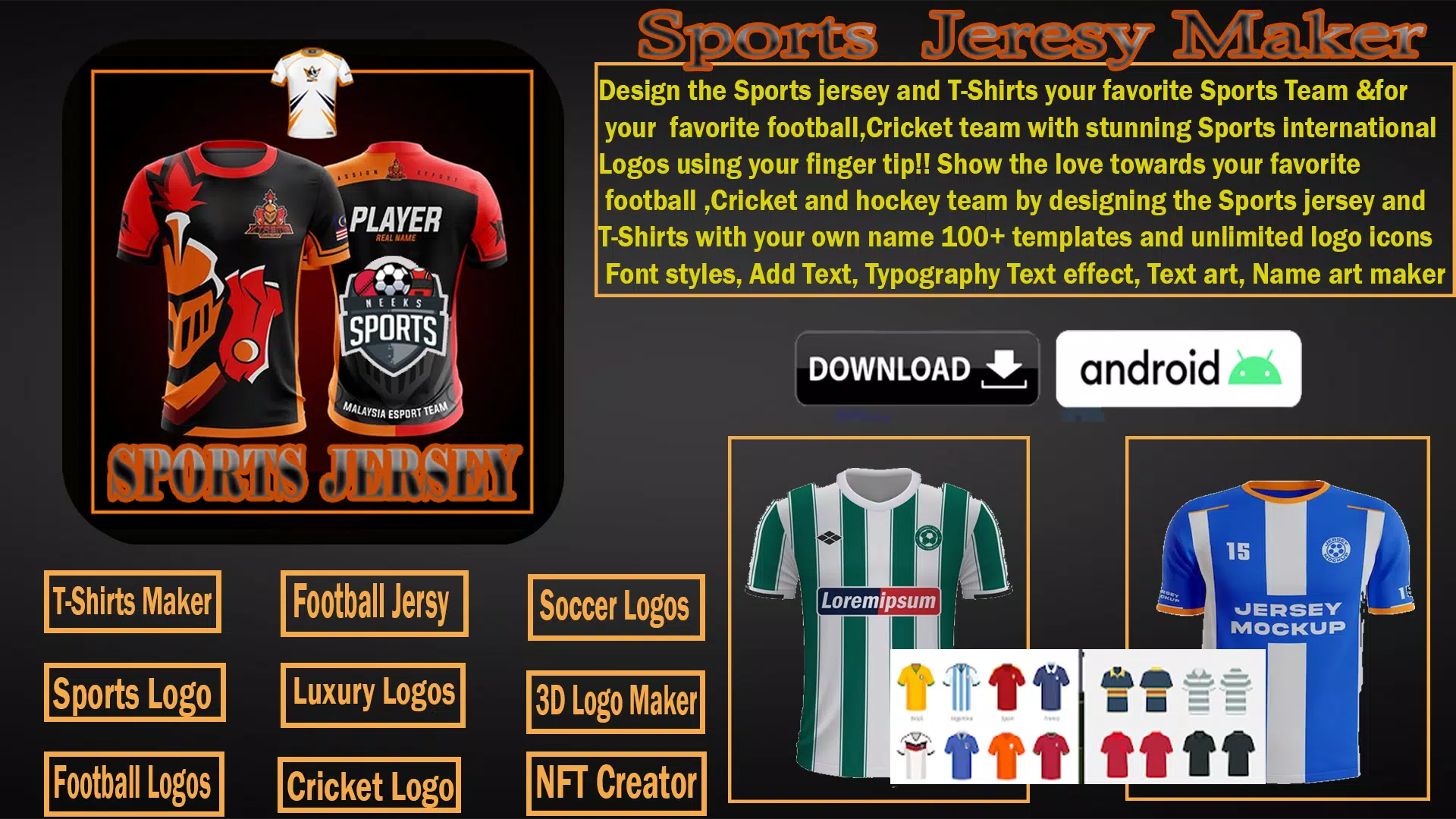 Sports Jersey Maker Screenshot 1