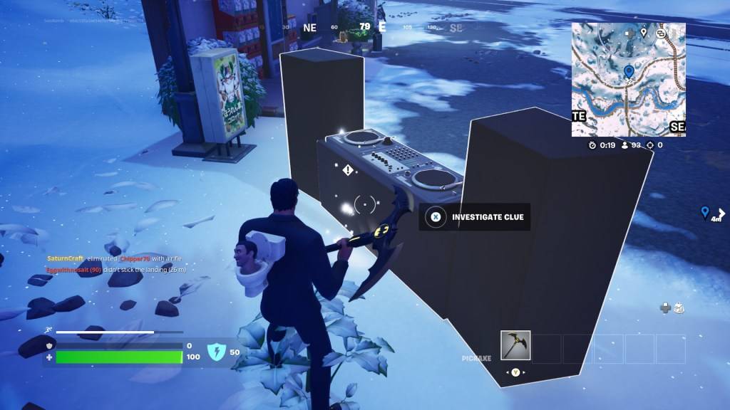 A turntable in Fortnite.