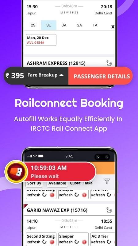 Confirm Tatkal Ticket Booking Schermafbeelding 2