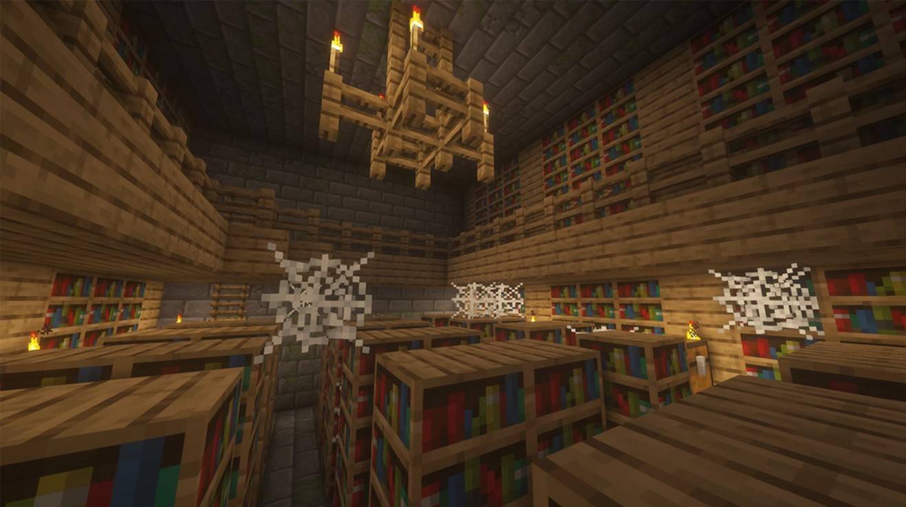 bookshelves in minecraft