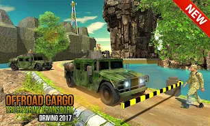 Offroad US Army Truck Driving Capture d'écran 2