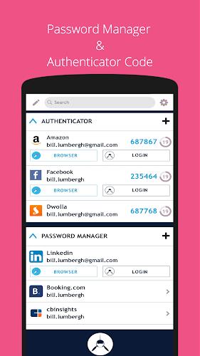 SAASPASS Authenticator 2FA App Скриншот 1