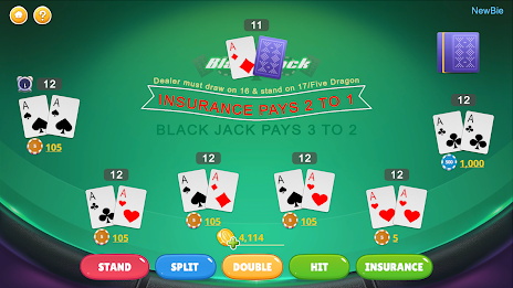 Blackjack - Casino World Schermafbeelding 1