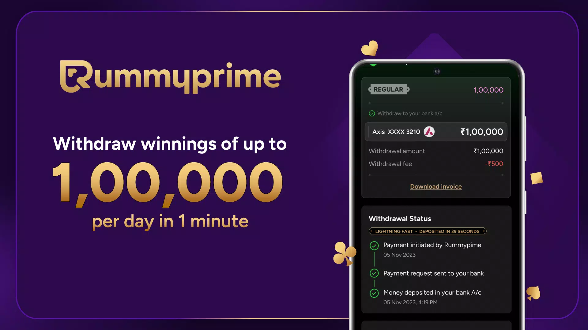 RummyPrime - Rummy Cash Game Ekran Görüntüsü 1