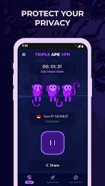 Triple Ape VPN - Safe & Secure 스크린샷 1