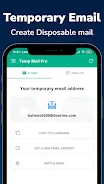 Temp Email Pro - Multiple Mail स्क्रीनशॉट 1