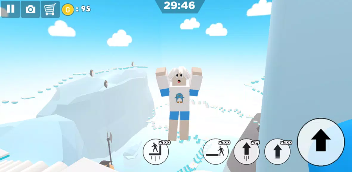 Ice snow island parkour Tangkapan skrin 2