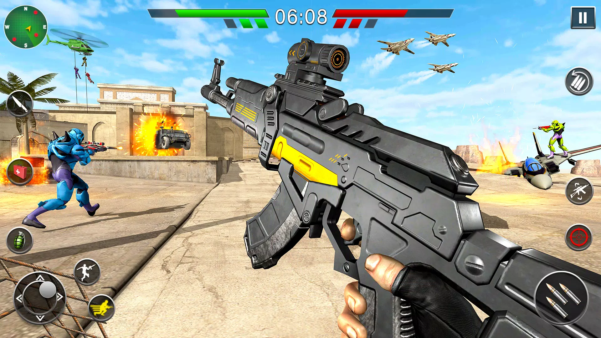 Robot Gun Battle: Offline FPS Tangkapan skrin 2